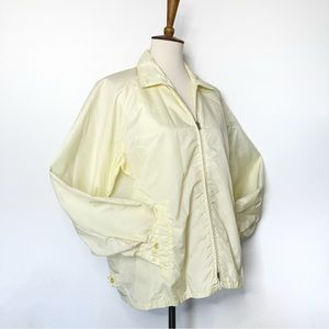Vintage Yellow Members Only Zip Rainjacket